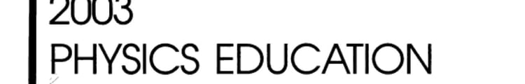 2003 Physics Education Research Conference