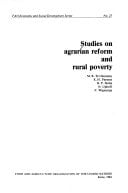 Studies on agrarian reform and rural poverty (FAO economic and social development series)