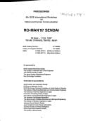 1997 IEEE International Workshop on Robot and Human Communication