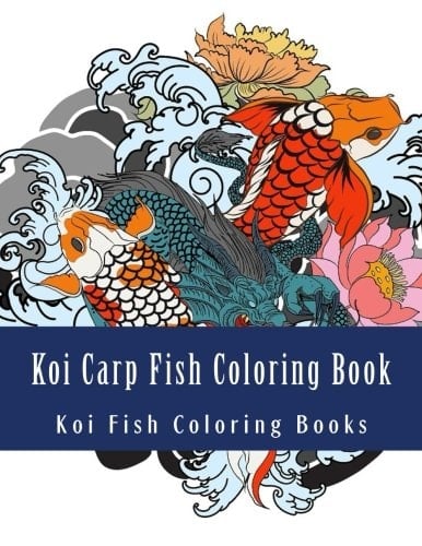 Koi Carp Fish Coloring Book Japanese Koi Carp Fish Designs Henna and Mandala Style Patterns for Grown Ups