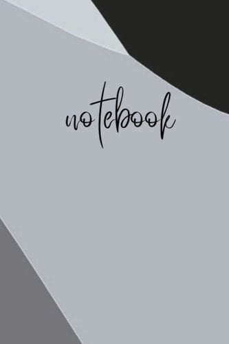Gray Black Journal notebook: Minimalist