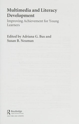 Multimedia and Literacy Development: Improving Achievement for Young Learners