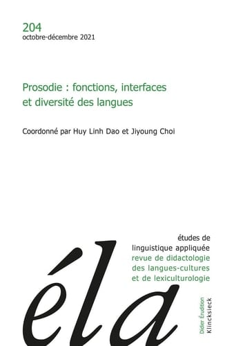 Prosodie : fonctions, interfaces et diversité des langues