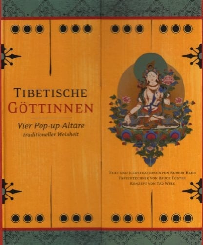 Tibetische Göttinnen vier Pop-up-Altäre traditioneller Weisheit