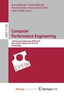 Computer Performance Engineering 15th European Workshop, EPEW 2018, Paris, France, October 29-30, 2018, Proceedings