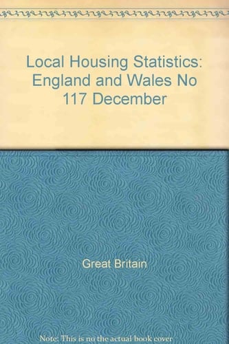 Local Housing Statistics, December 1995