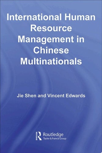 International Human Resource Management in Chinese Multinationals