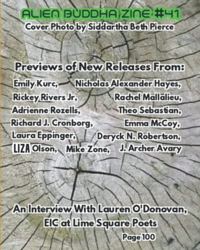 Alien Buddha Zine #41: black and white print