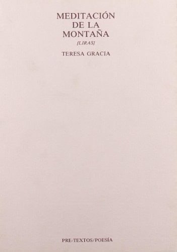  Meditación de la montaña (Liras) ( Poesía) (Spanish Edition)