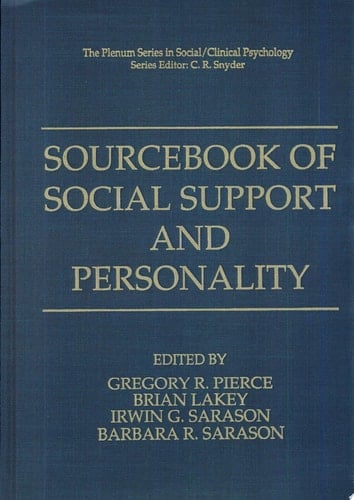 Sourcebook of Social Support and Personality