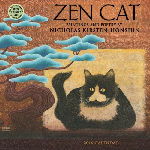 Zen Cat 2016 Mini Wall Calendar