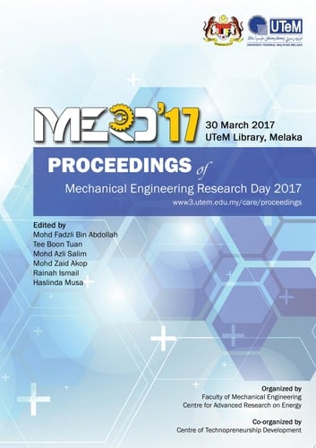 Proceedings of Mechanical Engineering Research Day 2017
