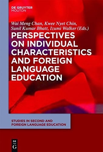 Perspectives on Individual Characteristics and Foreign Language Education