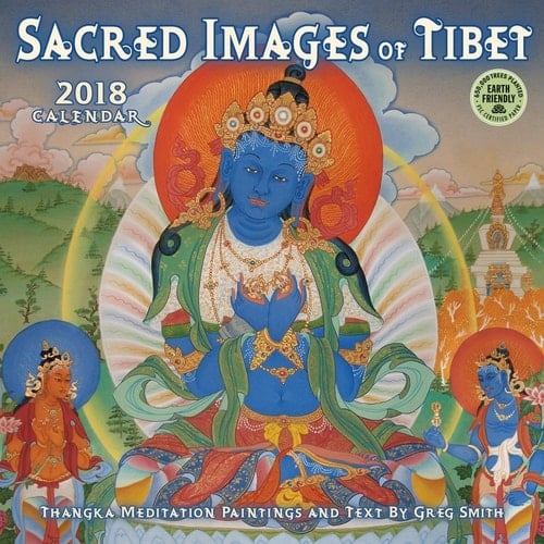 Sacred Images of Tibet 2018 Wall Calendar: Thangka Meditation Paintings