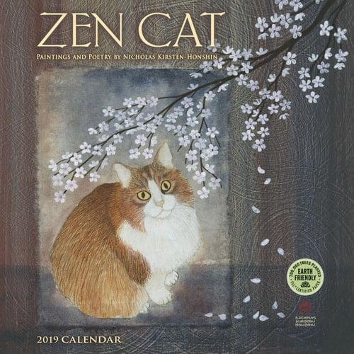 Zen Cat 2019 Wall Calendar: Paintings and Poetry by Nicholas Kirsten-Honshin