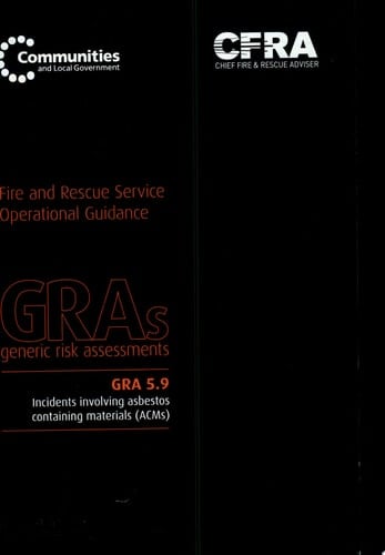 Incidents involving asbestos containing materials (ACMs)