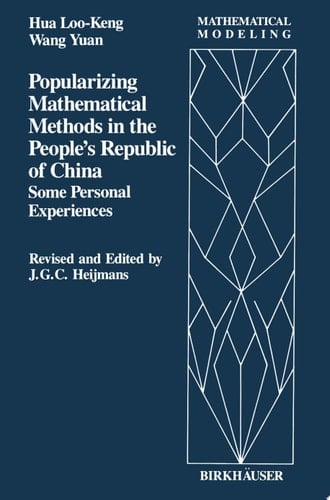 Popularizing Mathematical Methods in the People’s Republic of China Some Personal Experiences