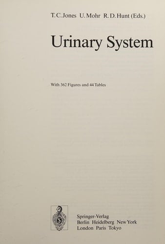 Urinary System (Monographs of Pathology of Laboratory Animals)