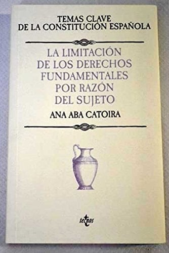 La limitación de los derechos fundamentales por razón del sujeto los parlamentarios, los funcionarios y los reclusos