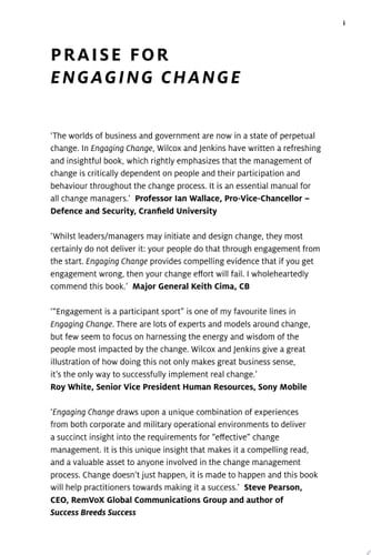 Engaging Change A People-Centred Approach to Business Transformation