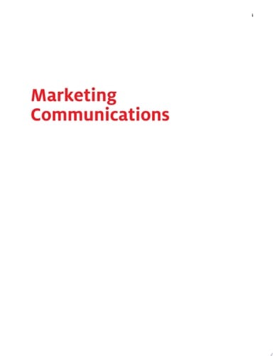 Marketing Communications Offline and Online Integration, Engagement and Analytics