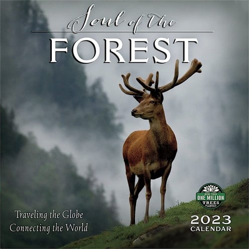 The Soul of the Forest 2023 Wall Calendar: Traveling the Globe, Connecting the World | 12" x 24" Open | Amber Lotus Publishing