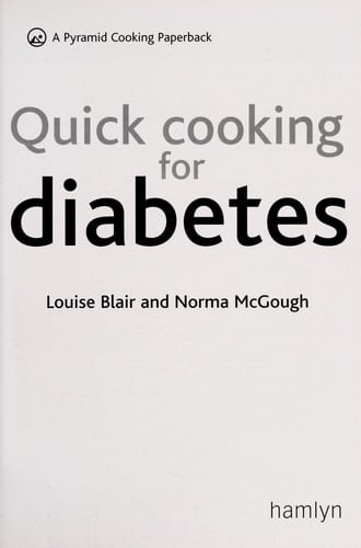 Quick Cooking for Diabetes A Pyramid Cooking Paperback