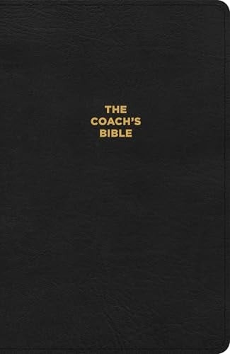 CSB Coach's Bible, Revised and Updated, Optimal Type, Black LeatherTouch, Red Letter, Presentation Page, Book Introductions, Reading Plan, One Year, 365 Devotions, Topical Studies (FCA)