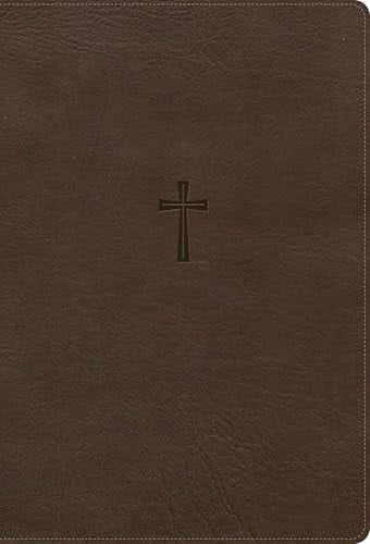 CSB Super Giant Print Reference Bible, Optimal Type, Digital Study Edition, Brown LeatherTouch, Red Letter, Presentation Page, Robust Cross-Reference System, Full-Color Maps