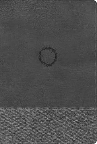 CSB Super Giant Print Reference Bible, Optimal Type, Digital Study Edition, Charcoal LeatherTouch, Red Letter, Presentation Page, Robust Cross-Reference System, Full-Color Maps