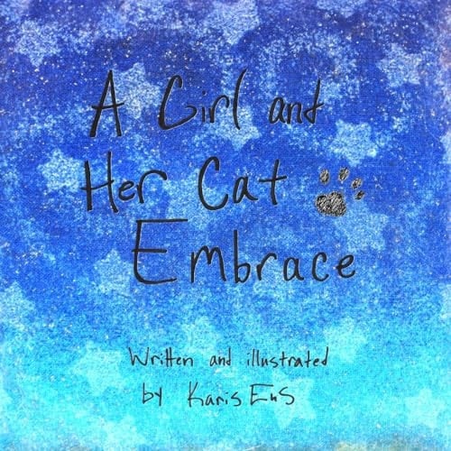 A Girl and Her Cat Embrace