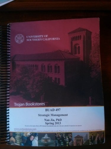 Strategic Management BUAD 497 USC