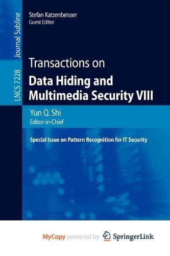 Transactions on Data Hiding and Multimedia Security VIII