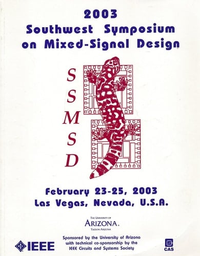 Mixed-Signal Design, 2003. Southwest Symposium on
