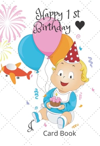 Happy 1st Birthday Card Picture Book