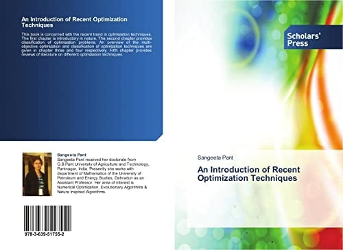 An Introduction of Recent Optimization Techniques