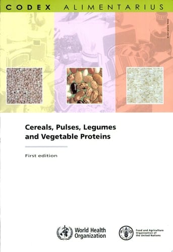 Cereals, Pulses, Legumes and Vegetable Proteins Cereals, Pulses, Legumes and Vegetable Proteins