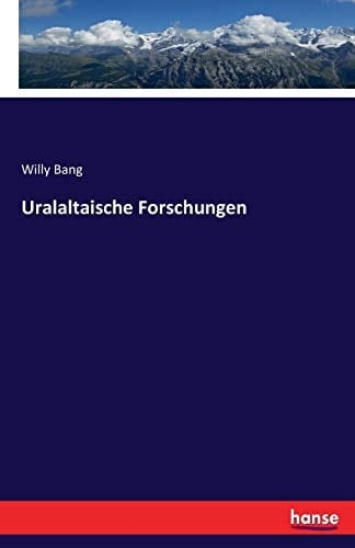 Uralaltaische Forschungen
