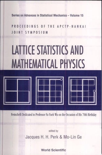 LATTICE STATISTICS & MATH PHYSICS  (V15)