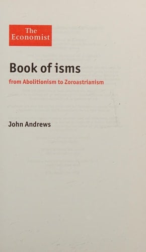 The Economist Book of Isms