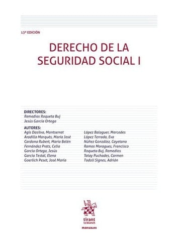 Derecho de la Seguridad Social I 13a Edición