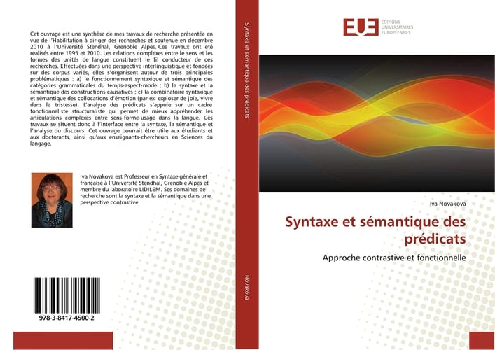 Syntaxe et sémantique des prédicats Approche contrastive et fonctionnelle