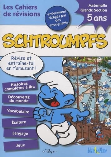 Les cahiers de révisions Schtroumpfs, maternelle, grande section 5 ans