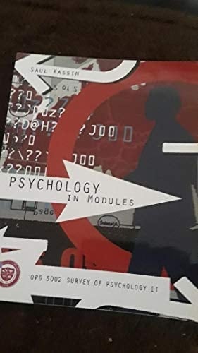 Psychology in Modules (Survey of Psychology II:)