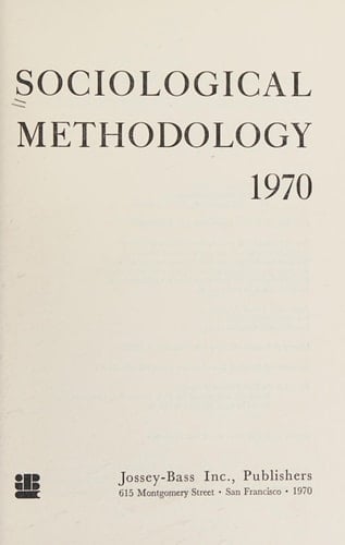 Sociological Methodology 1969