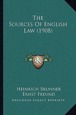 The Sources Of English Law (1908)