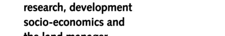 Livestock Farming Systems Research, Development, Socio-economics and the Land Manager : Proceedings of the Third International Symposium on Livestock Farming Systems