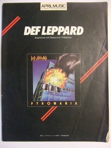 Def Leppard Songs & Guitar with Tablature from "Pyromania"