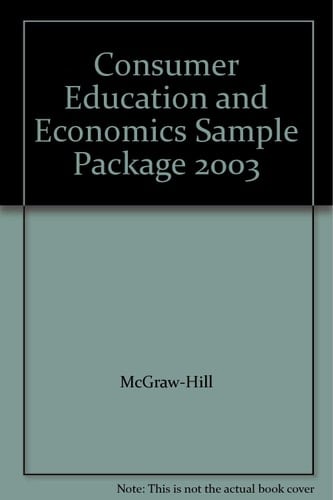 Consumer Education and Economics Sample Package 2003