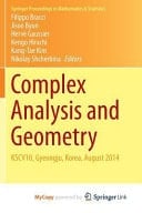 Complex Analysis and Geometry KSCV10, Gyeongju, Korea, August 2014